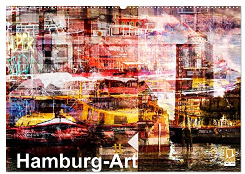 Hamburg-Art (Wandkalender 2026 DIN A2 quer), CALVENDO Monatskalender: Hamburg andersARTig präsentiert. (CALVENDO Orte)
