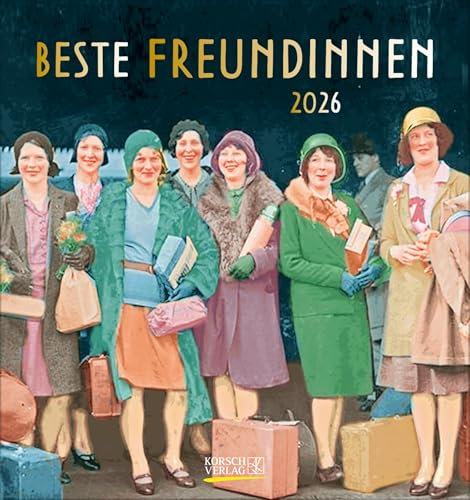 Beste Freundinnen 2026: aufstellbarer Postkartenkalender