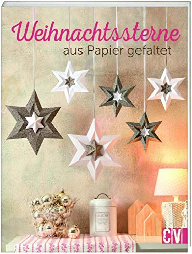 Weihnachtssterne aus Papier gefaltet