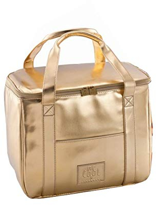 Elegante Be Cool City Kühltasche Gold 33 x 19 x 27 cm - Einkaufstasche die kühlt und Chick aussieht mit ergonomischen Griffen