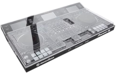Decksaver Cover for Pioneer DJ DDJ-RZX - Super-Durable Polycarbonate Protective lid in Smoked Clear Colour, Made in The UK - The DJs' Choice for Unbeatable Protection