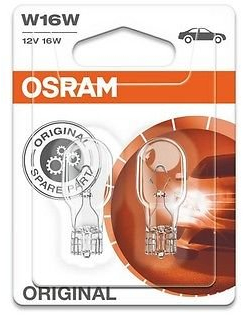 OSRAM 921-02B W16W 12V 16W W2,1x9,5d Lampen Doppelblister Rückfahrlicht Blinker