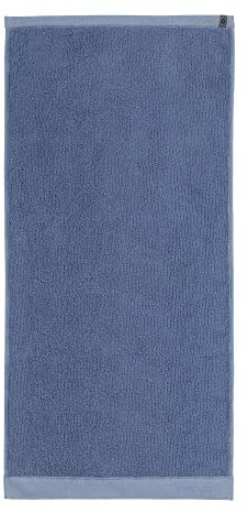 ESSENZA Handtuch Connect Organic Lines Uni Frottier Blau, 70x140 cm
