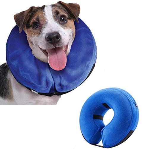 Emwel Pet Inflatable Collar for Large Dogs, Comfy Pet Collar Cone for Recovery, Inflatable Basic Dog Collars, L