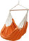 Eyepower XXL Hängesessel 185x130cm Hängestuhl bis 150 kg Baumwolle Hängesitz 2 Personen Hängematte Hängeschaukel Celosia Orange