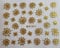 Halloween Nail Art 3D Silver Gems Stickers (BLE137J - Gold Spider Web)