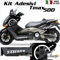 SET COMPLETO ADESIVI CARENA BIANCO FITS COMPATIBILE CON YAMAHA T-MAX 500 01-07