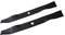 SECURA Mulchmesser Messersatz 2 Messer 107cm 5-Stern - kompatibel mit Husqvarna Cooper Partner
