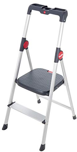 Marche Pied 2 marches Pliable sécurisé en Aluminium Hailo WideStep