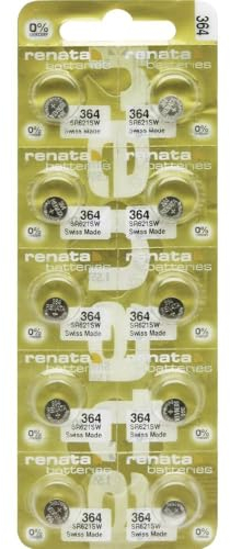 Renata 364.MP-E Knopfzelle 364 Silberoxid 20 mAh 1.55V 10St.