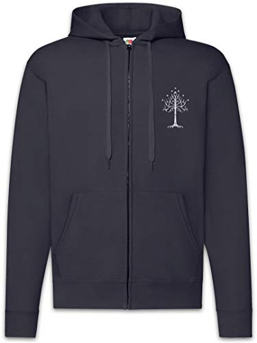 Urban Backwoods White Tree Herren Zipper Hoodie Kapuzenpullover