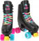 RAVEN Rollschuhe Roller Skates für Kinder Erwachsene Mädchen Damen verstellbar (Iris Black, 39-42 (25-26,5cm))