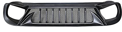 WXHBB Racing Grills für Jeep Renegade 2015 2016 2017 2018 Black Carbon Angry Bird Style Grill für Renegade Air Intake Styling