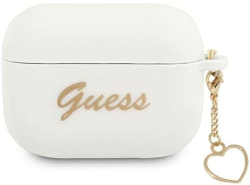 Guess GUAPLSCHSH Hülle für AirPods Pro weiß Silicone Charm Collection, rot, FEA3SILRE