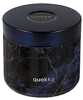 Quokka RECIPIENTE COMIDA TERMICO ACERO INOXIDABLE WHIM BLACK MARBLE 604 ML