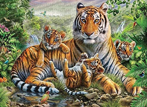Puzzle 2000 Teile Tiger Indoor-Puzzle