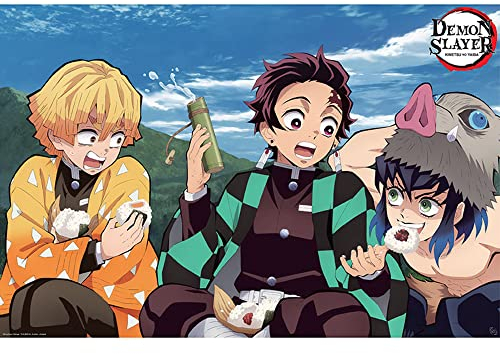 GB eye GBYDCO101 Maxi-Poster „Dämonentöter Tanjiro Zenitsu Inosuke“ 61 x 91,5 cm