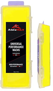 RaceWax Universal Wachs Yellow Edition Ski Langlauf Snowboard All IN ONE Wax 250g