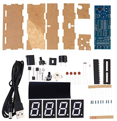 ibasenice 1 Satz Unmontierte Scm-Uhr DIY-Uhren-Kits Uhr Digital Digitale Uhren Kleine Led-Uhr Geführter Digitaler Wecker Elektronische Bausätze Selber Machen Elektronische Uhr Teile