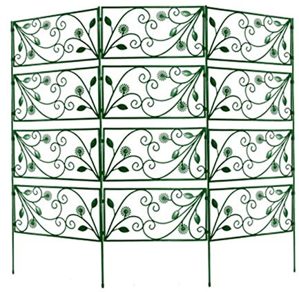 pologmase Spalier für Kletterpflanzen - Abnehmbare klappbare Pflanzenstütze für Kletterpflanzen,Rose Morning Glory Green Garden Spalier, DIY Blumentöpfe unterstützt für Gemüse und Obst