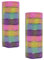 YYCRAFT 2 Stück 25,4 cm metallisches Poly-Mesh-Band (insgesamt 20 Meter, mehrfarbig A)