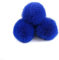30 Stück 5cm Pompons Kunstfell Bommel Farbiger Fellknäuel mit Elastischer Schlaufe für DIY Basteln Weihnachtsdekoration Tischdekoration Geburtstagsdeko Kleideraccessoires,Königsblau