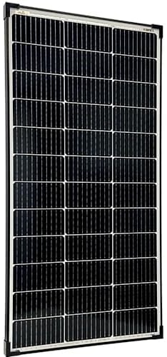 Offgridtec Panel solar mono de 130 W, 20 V, marco negro V2