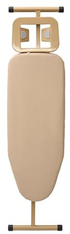 Yajuer Ironing Board Full Size, Compact Iron Board with Heat Resistant Cover and Iron Rest, Height Adjustable Sturdy Iron Board(Light gold)