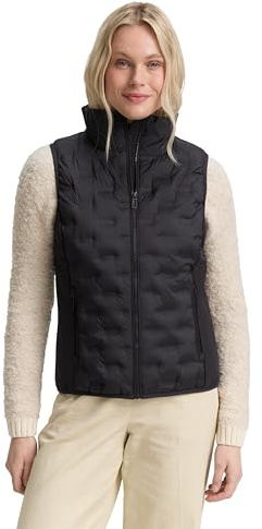 TOM TAILOR Damen 1046589 Lightweight Steppweste mit Stehkragen