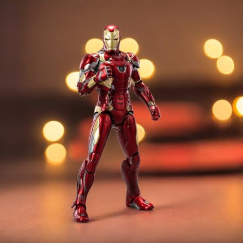 HiPlay ZD Toys Anniversary Series Collectible Figure Full Set: Non-Luminous Version: Iron Hero MK46 (1906-46), 1:10 Scale Miniature Action Figurine BFGGTXMK46
