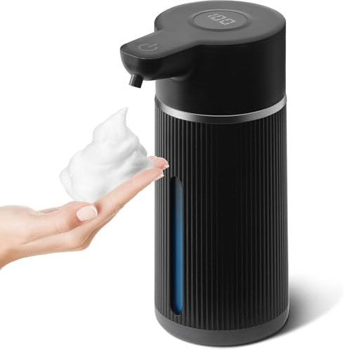 GMISUN Schaumseifenspender Automatisch, 420ml Elektrischer Seifenspender mit Sensor Infrarot, Seifenspender Automatisch Wandmontage mit USB Wiederaufladbar, IPX6 Wasserdicht für Bad Toilette Küche