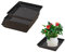 HeFZiYMOZaDP Lot de 5 soucoupes carrées pour Plantes de d'épaisseur - Plateau récupérateur d'eau pour extérieur et intérieur - Assiettes pour récupérer l'eau pour Plantes en Pot（30 x 30 cm