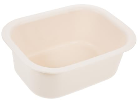 TOGEVAL Tragbare Wickelkommode mit Kunststoff Wasserbecken Dickwandig Kompakt Milchweiß Babybadewanne für Neugeborene und Babypflege