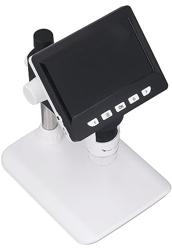 Luocute Digitales Mikroskop 1000x, USB-Digital-elektronenmikroskop 4,3-Zoll-Bildschirm Mit 2-MP-Kamera, Einstellbarem LED-licht, Pc-bindung Unterstaubt Mit Batterie Für Industrielles