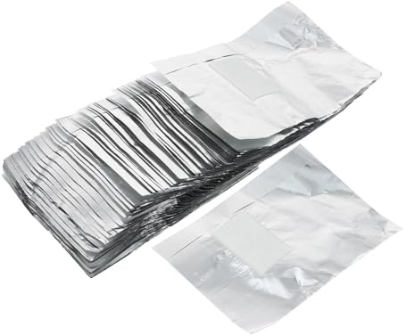 WOFASHPURET 200 Stück Nagel Aluminiumfolie Einweg Nagellackentferner Pads für Gel Nägel Maniküre Zuhause und Nagelstudio Nagelreinigungstücher