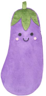 Sass & Belle Aubergine Hot Water Bottle with Cover, Novelty Purple Vegetable Design for Adults and Kids – Cute Sass and Belle Hot Water Bottles Gift Idea