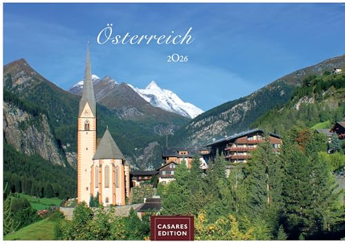 Österreich Kalender 2026 – Wandkalender | Fotokalender | Österreich Kalender | Alpenkalender | Alpenländer 24x35cm - Atemberaubende Landschaften | . mit Bildern von Wien, Salzburg, Tirol & mehr