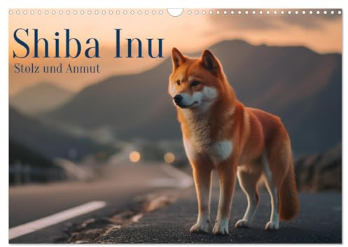 Shiba Inu - Stolz und Anmut (Wandkalender 2026 DIN A3 quer), CALVENDO Monatskalender: Shiba Inu - Faszination japanischer Schönheit (CALVENDO Tiere)