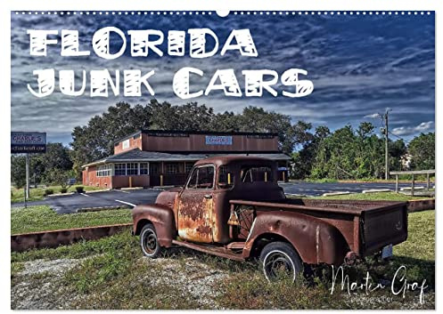 Florida Junk Cars (Wandkalender 2026 DIN A2 quer), CALVENDO Monatskalender: Eine Sammlung rostiger automobiler Schönheiten aus dem Sunshine State Florida (CALVENDO Mobilitaet)