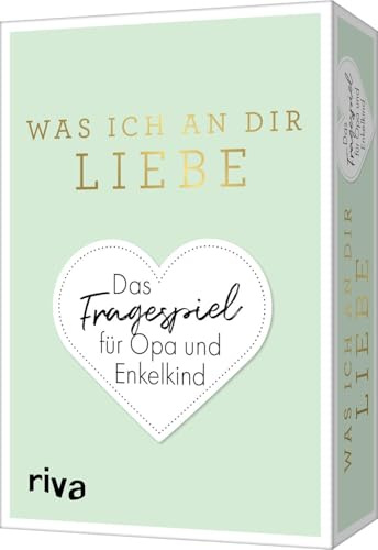 Was ich an dir liebe – Das Fragespiel für Opa und Enkelkind: Das Original. Tiefgründige und unterhaltsame Fragen für Großväter. Geschenk für Weihnachten, Geburtstag, Familienfeier (WIADL)