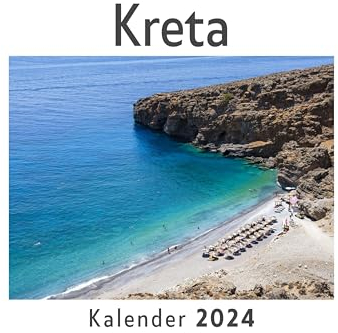 Kreta (Wandkalender 2024, Kalender DIN A4 quer, Monatskalender im Querformat mit Kalendarium, Das perfekte Geschenk)
