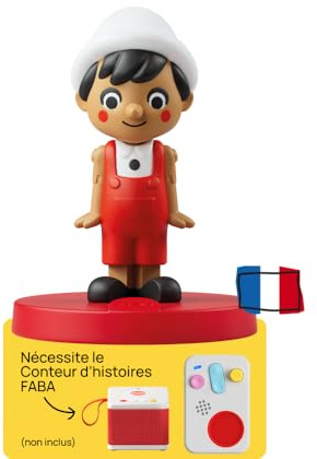 FABA Klangfigur – Die Abenteuer von Pinocchio – Märchen und Klanggeschichten – Spielzeug, Lerninhalt, französische Version, Kinder von 4 – 6 Jahren