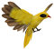 Künstliche Gefiederter Vogel Tiervogel Garten Figur Dekofigur Dekoration Vogel Scarer Garten Ornament, Oriole fliegen