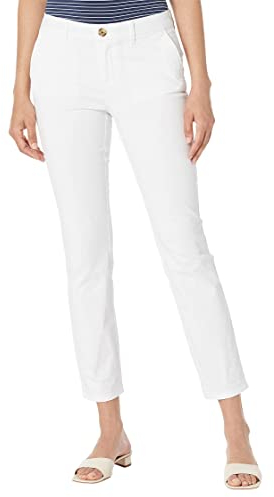Tommy Hilfiger Damen Hampton Chino Pant-SOLID Unterhose, weiß, 44 (Herstellergröße: 12)