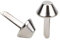 100 pezzi piedi perno, borsa borsetta cono piedi chiodo borchiata borsa piatto fungo punta rivetto in pelle forniture artigianali per borse borse borse