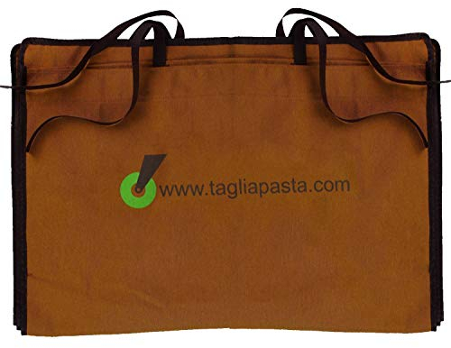 Custodia per Spianatoia in Legno per Impastare | in Cotone Ecologico Traspirante | Misure 92 x 62 x 3 CM | qualità Tagliapasta.Com | Made in Italy