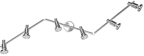 LEDVANCE LED Spotlight, 6-flammiger hochwertiger Spotstrahler aus Aluminium, geeignet für Wand und Decke Innen, austauschbare GU10-Leuchtmittel enthalten, Warmweiß (2700K), 3W, LED SPOT GU10 6x3W