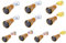 Toifucos Solar Wine Bottle Lights, 10 Pack 20LEDs Copper Cork Shaped Lights Solar Fairy Lights Mini Fairy String Lights for DIY, Party, Wedding, Christmas Decoration (3 Color)