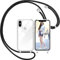 Nupcknn Handykette Hülle für iPhone XS Max Hülle TPU Bumper+PC Back Necklace(abnehmbar) Transparent Hülle mit Kordel zum Umhängen Handy Schutzhülle mit Band(Schwarz, 6.5)