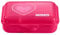 Step by Step Lunchbox Glitter Heart Hazle, pink, mit Trennwand und Klickverschluss, spülmaschinenfest, BPA-frei, für Schule und Kindergarten, 0,9L
